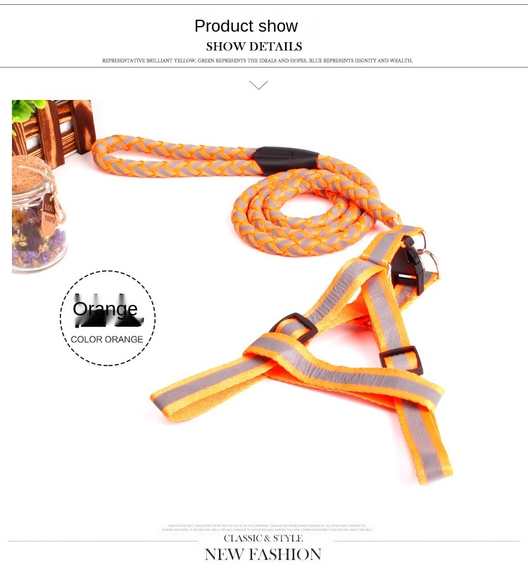 Pet supplies wholesale special traction pull leash dog treadmill morning run special traction rope factory direct supply