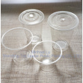 Clear PET cups with lids for cold drink