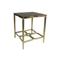 North-European brassy stainless steel side table