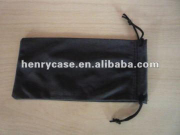 black microfiber sunglasses pouch