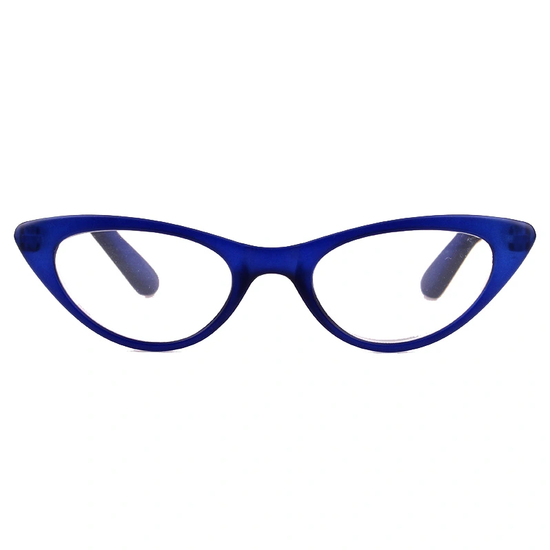 2018 Cute Cat Eye Reading Glasses with Crystal Dark Blue