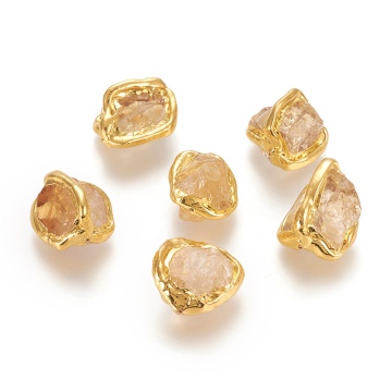 Shop Pandahall Brass Nuggets & Natural Citrine Beads Online