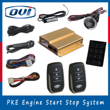 Anti-hijacking car alarm push button start stop switch passive keyless entry immoblizer auto lock unlock