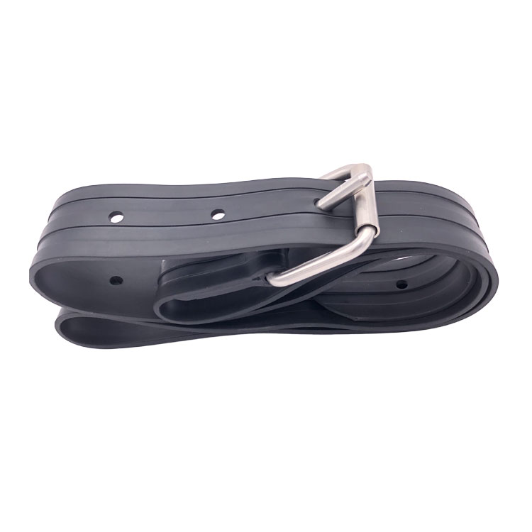 SHANGHAI DIVTOP Customized Heavy Duty Rubber Diving Weight Belt With SS Buckle