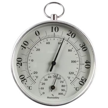 10cm Temperature and Humidity Indicator - Indoor Outdoor Thermometer Hygrometer