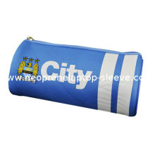 L 20cm X D 5cm Light Blue Neoprene Pencilcase Heavy Duty , Cylinder Style