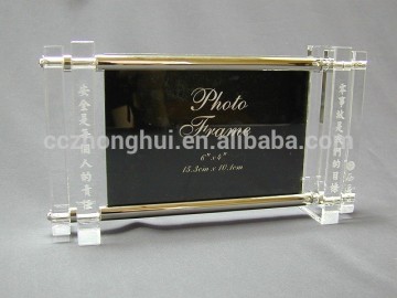 2016 Fashionable and delicate design crystal photo frame