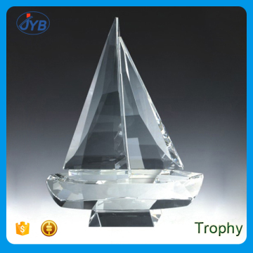 Shenzhen High Quality Custom Crystal Awards Custom Ship Shape Engraved Awards Crystal Trophies