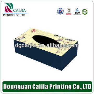 Cheap printed paper cardboard tissue box