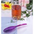 Plastic tea strainer steeper spoon