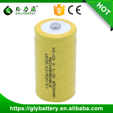 Ni-CD 4500mAh D rechargeable battery for lights