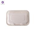 Degradable Disposable Lunch Bento Box Cardboard Lunch Box Microwave Paper Plate Dish Restaurant Serving Supplies Customized Size