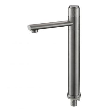 304-stainless-steel Button Handle single-cold basin faucet