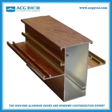 High quality surface treatment for Wooden aluminum frame