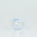Frasco plástico oval para animais de estimação com tampa de alumínio