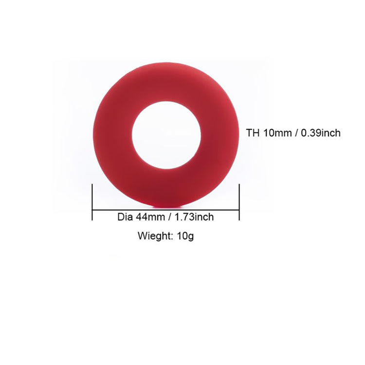 Bpa Free Custom Wholesale Food Grade Soft Baby Teething Toy Ring Teether Donut Silicone Beads