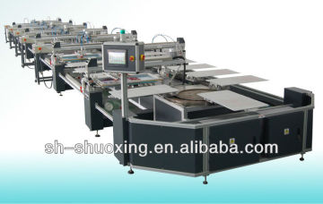 Oval automatic textile screen printer, automatic stencil printer