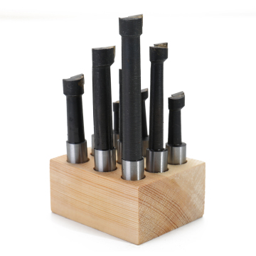 9PCS 12mm Shank Boring Bar Carbide Tipped Boring Head Top Lathe Metal Turning Tools Hole Milling Head Boring Tool Machine