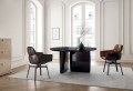 Noordse minimalistische licht luxe Italiaans dineren eenvoudige moderne gespiegelde eettafel onderhandelingstafel bureau