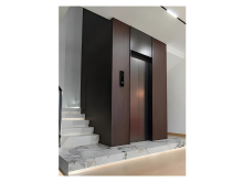 Brick concrete shaft residential elevator