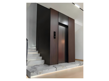 Brick concrete shaft residential elevator