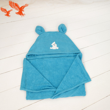 Soft and beautiful 100% cotton hooded baby bath towel