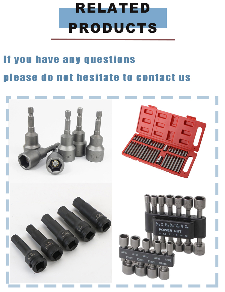 Bits Impact Socket Set Drive Socket For Automotive Repair