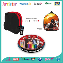 STAR WARS license mini backpack with stationery