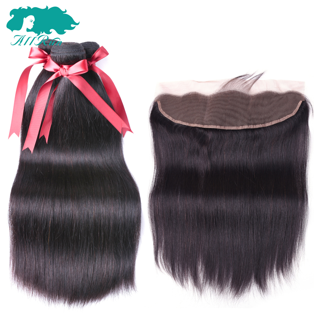 Cheap brazilian remy human hair frontal lace closure with bundles