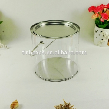 PVC Round tin pail buckets for candy