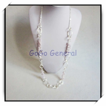 Silver Chain Cultured Pearl Necklace