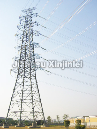 500kv الصلب برج كهربائي أنبوبي