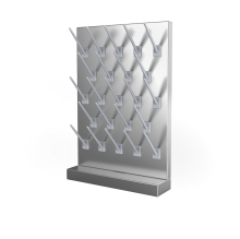 Laboratory Drip rack black Stainless steel