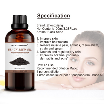 2022 New wholesale natural black seed oil haircare skincare