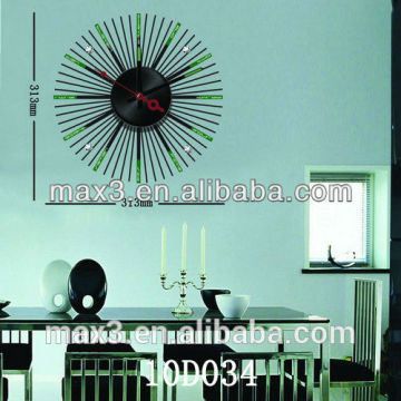 Max3 crystal wall sticker clock for decoratives bedroom