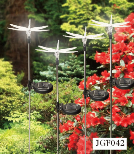 Garden Yard plastic dragonfly Solar Led dragonfly Lights
