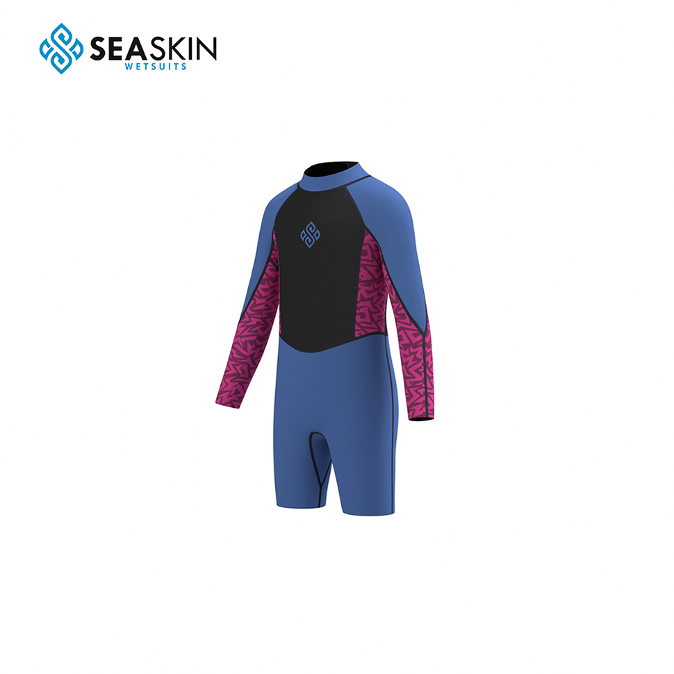 Seackin Unisex 3mm Πίσω φερμουάρ zip surfing wetsuits