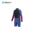 Seaskin unisex 3 mm de espalda con cremallera de buceo