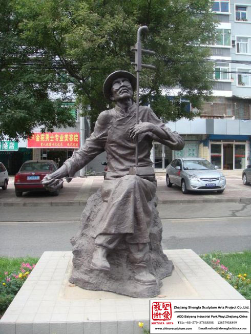 Escultura de bronce abstracta del jardín