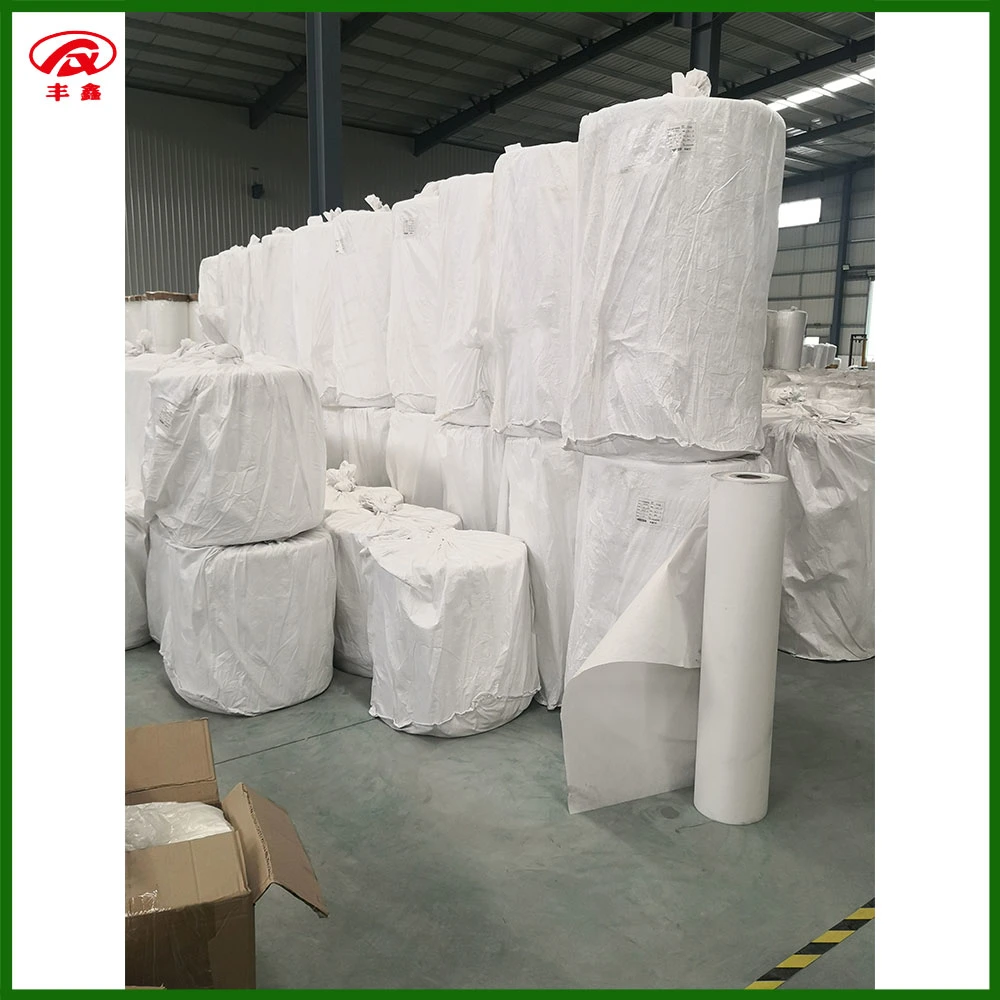 Borong 100% poliester panas fius nonwoven interlining fabric