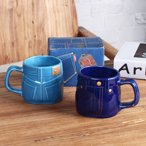 jean shape coffee mug