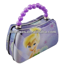 tin toy box with handle(I124)