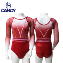 Multicolored metallic gymnastics leotard