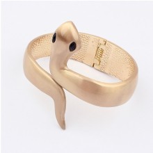 fashion Punk Personalized Metal spiral snake bracelets Bangles with spring hinge Jewelry wholesale 2 colors (silver&gold)