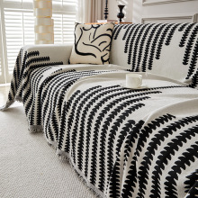 Modern Simple Tassels Chenille Non-Slip Sofa Cover