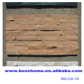 Yellow sandstone cheap irregular shaped slate tile