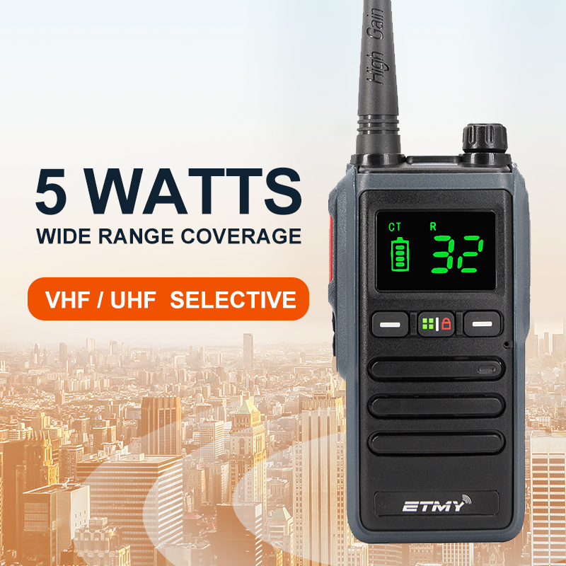 IP67 Waterproof Long Range Radio VHF UHF Etmy  ET368 IP68 Dustproof Communication Two Way Radio Hoki Toki Walkie Talkie