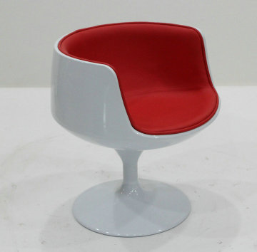 Fibreglass cup shaped chair