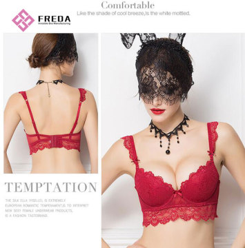 new style sheer ladies lace balconette bra