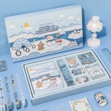 Traveler's Diary: Imitation Leather Loose Leaf Notebook with Custom Die Cut Sticky Notes